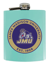 Load image into Gallery viewer, James Madison Dukes 7 oz Steel Flask Matte Finish Officially Licensed Collegiate Product
