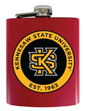 Load image into Gallery viewer, Kennesaw State University 7 oz Steel Flask Matte Finish Red Officially Licensed Collegiate Product 2-Pack
