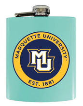 Load image into Gallery viewer, Marquette Golden Eagles 7 oz Steel Flask Matte Finish Seafoam Officially Licensed Collegiate Product Single
