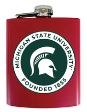 Load image into Gallery viewer, Michigan State Spartans 7 oz Steel Flask Matte Finish Red Officially Licensed Collegiate Product 2-Pack
