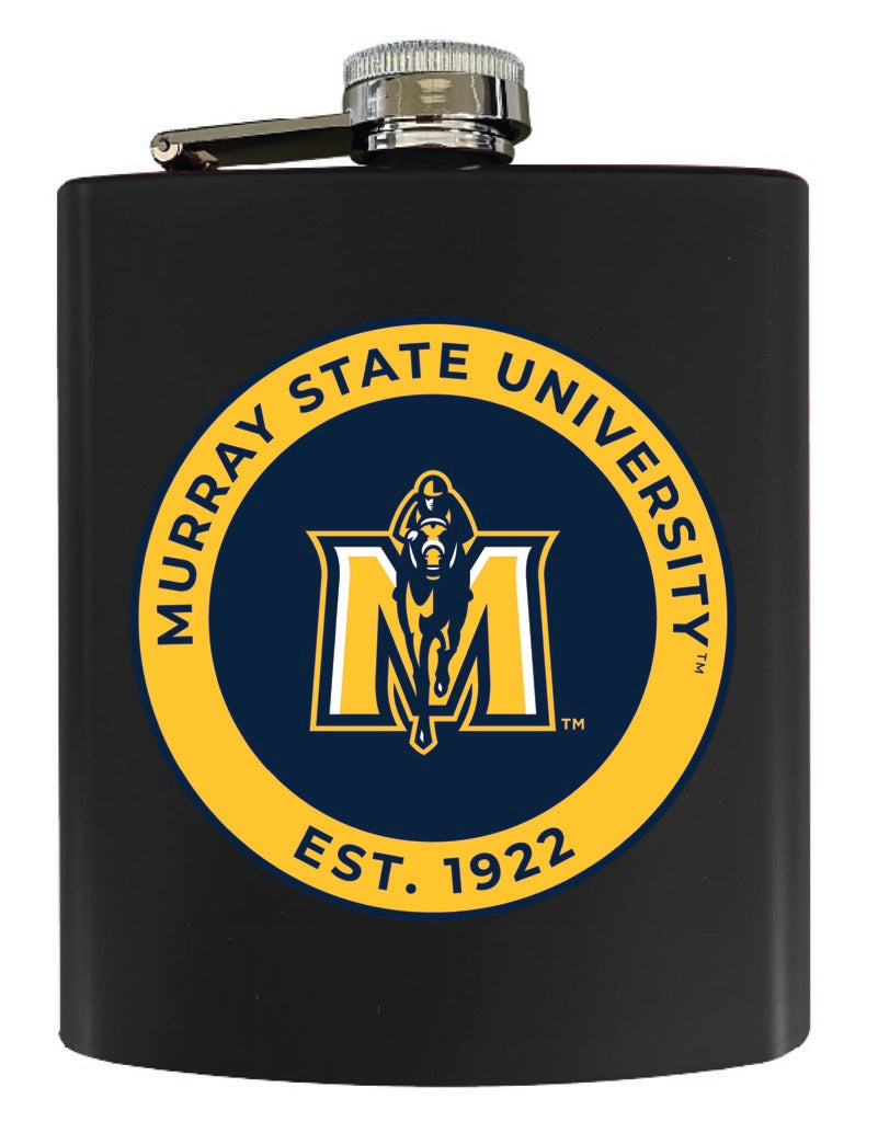 Murray State University 7 oz Steel Flask Matte Finish Black Officially Licensed Collegiate Product Single