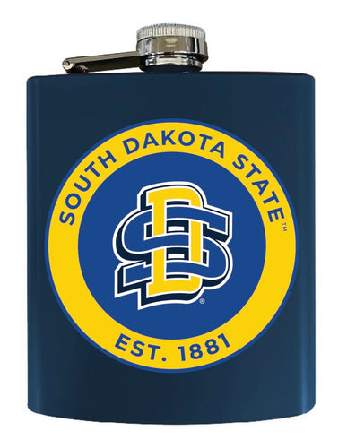 South Dakota State Jackrabbits 7 oz Steel Flask Matte Finish Navy Officially Licensed Collegiate Product Single