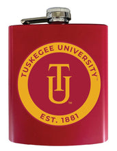 Load image into Gallery viewer, Tuskegee University 7 oz Steel Flask Matte Finish Officially Licensed Collegiate Product
