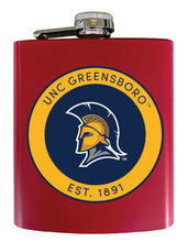 Load image into Gallery viewer, North Carolina Greensboro Spartans 7 oz Steel Flask Matte Finish Officially Licensed Collegiate Product
