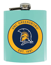 Load image into Gallery viewer, North Carolina Greensboro Spartans 7 oz Steel Flask Matte Finish Officially Licensed Collegiate Product
