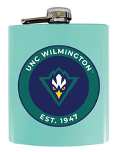 Load image into Gallery viewer, North Carolina Wilmington Seahawks 7 oz Steel Flask Matte Finish Officially Licensed Collegiate Product
