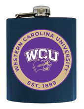 Load image into Gallery viewer, Western Carolina University 7 oz Steel Flask Matte Finish Officially Licensed Collegiate Product
