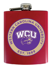 Load image into Gallery viewer, Western Carolina University 7 oz Steel Flask Matte Finish Officially Licensed Collegiate Product
