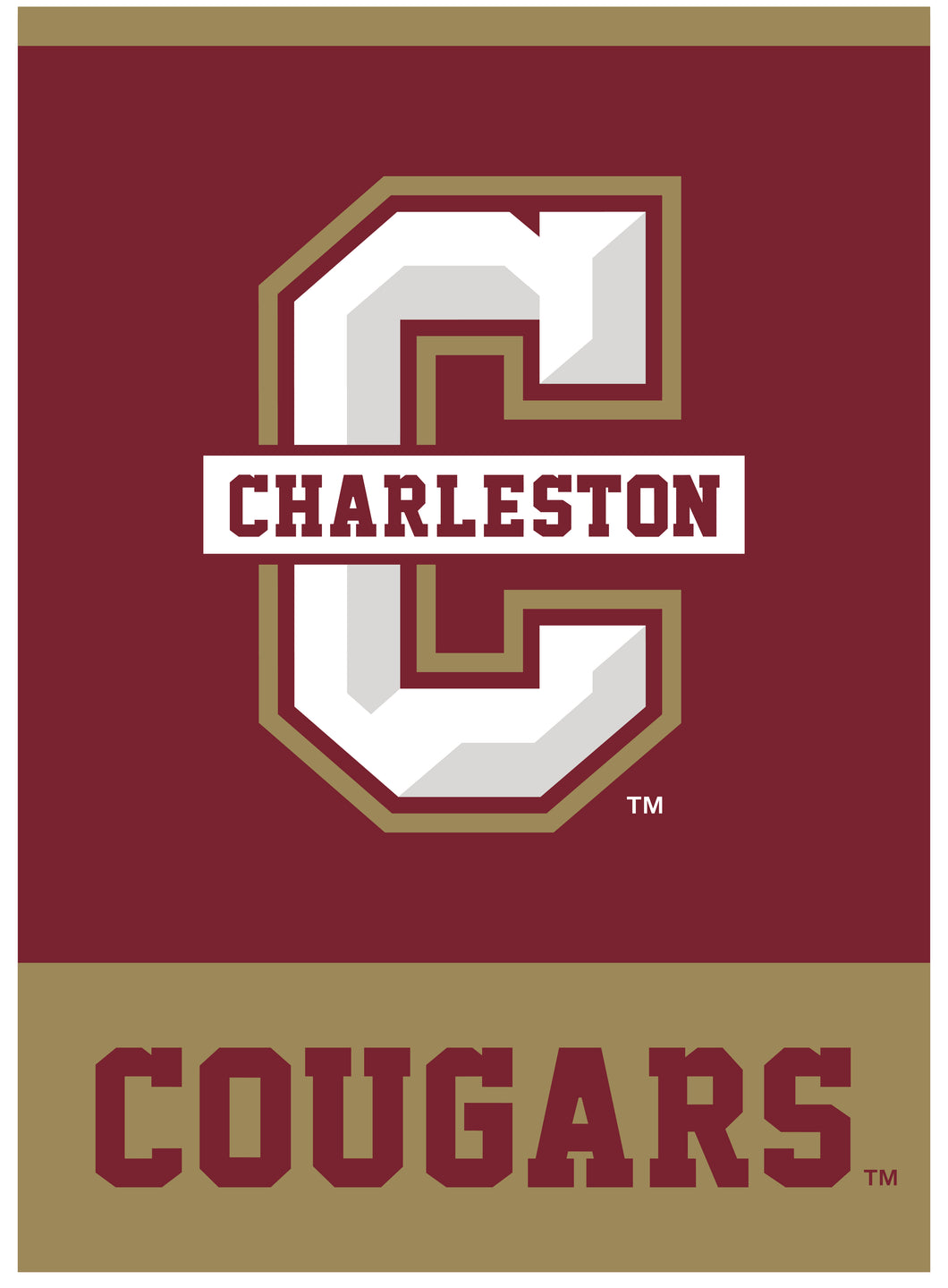 College of Charleston Double Sided House Flag Officially Licensed Collegiate Product