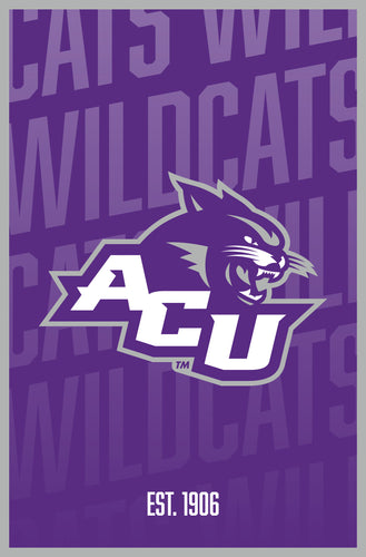 Abilene Christian University Vintage College Poster Officially Licensed Collegiate Product 8 x 10-Inches