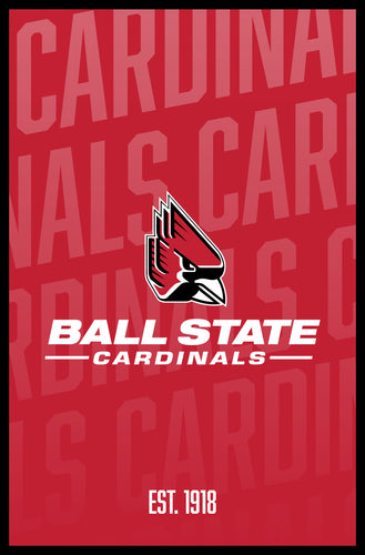 Ball State University Vintage College Poster Officially Licensed Collegiate Product 8 x 10-Inches