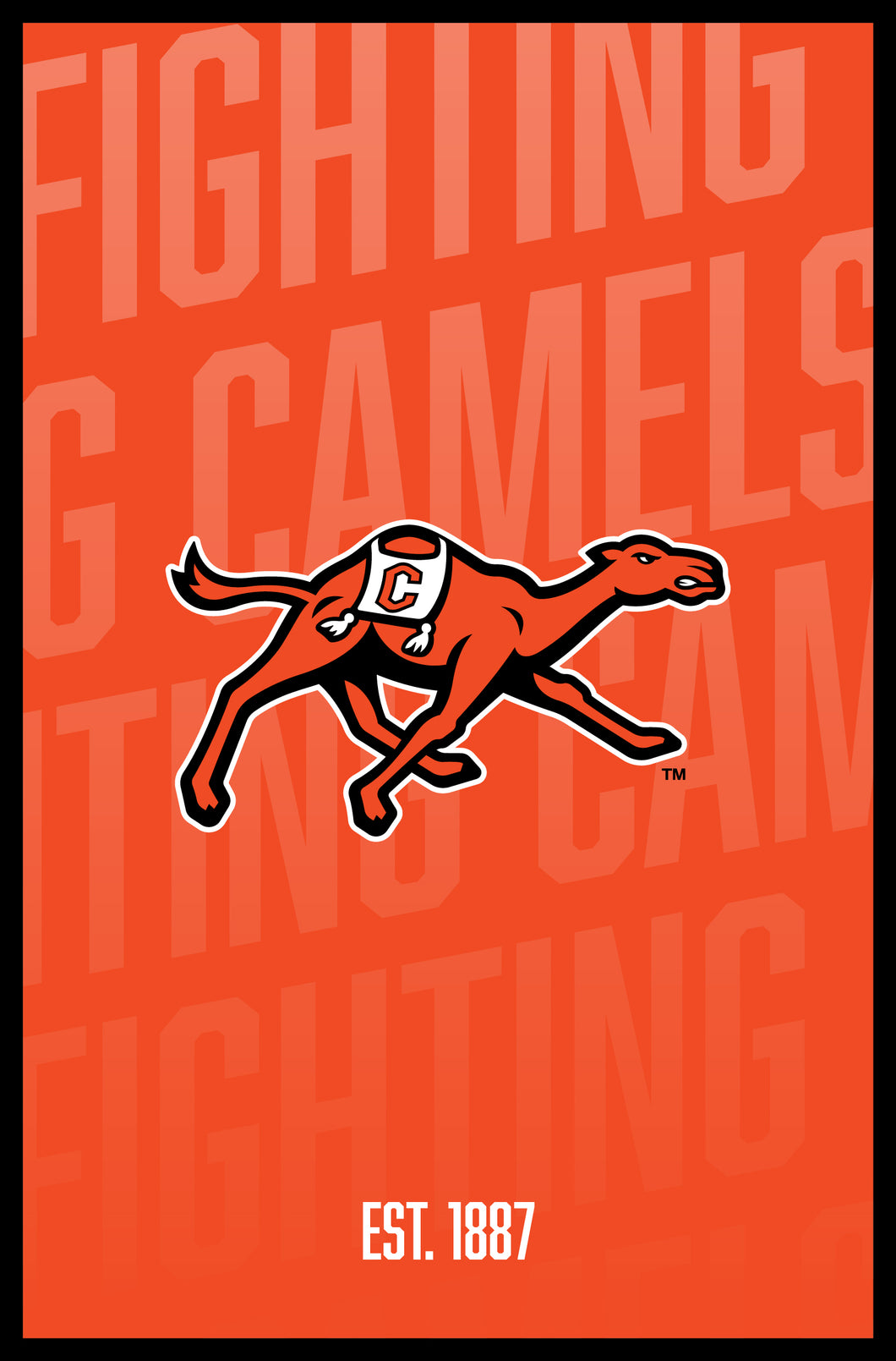 Campbell University Fighting Camels Vintage College Poster Officially Licensed Collegiate Product 8 x 10-Inches