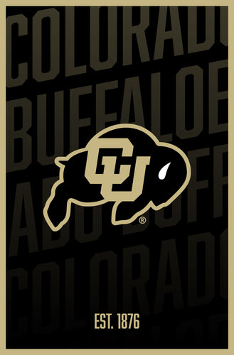 Colorado Buffaloes Vintage College Poster Officially Licensed Collegiate Product 8 x 10-Inches