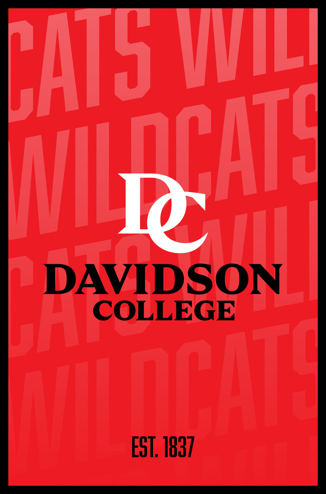 Davidson College Vintage College Poster Officially Licensed Collegiate Product 16 x 24-Inches