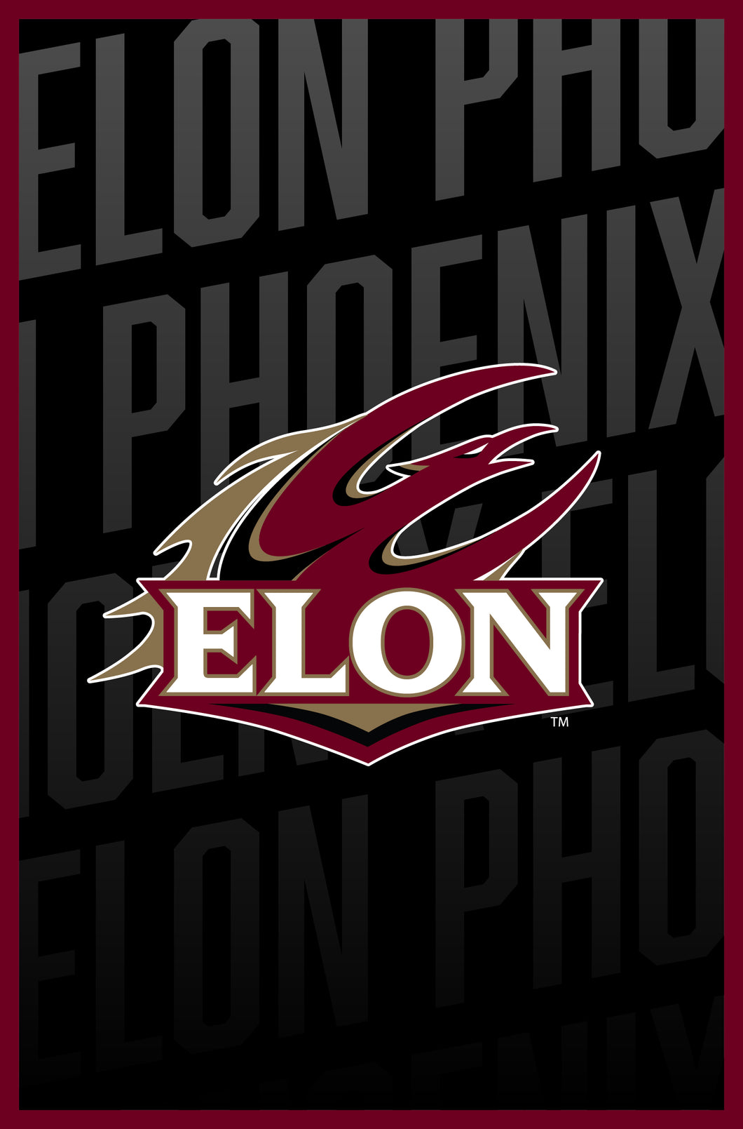 Elon University Vintage College Poster Officially Licensed Collegiate Product 8 x 10-Inches