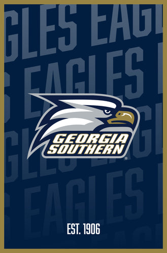 Georgia Southern Eagles Vintage College Poster Officially Licensed Collegiate Product 16 x 24-Inches