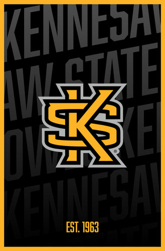 Kennesaw State University Vintage College Poster Officially Licensed Collegiate Product 8 x 10-Inches