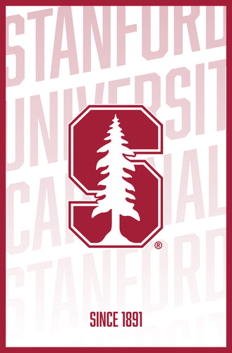 Stanford University Vintage College Poster Officially Licensed Collegiate Product 8.5 x 11-Inches