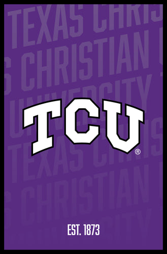 Texas Christian University Vintage College Poster Officially Licensed Collegiate Product 11 x 17-Inches