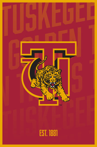 Tuskegee University Vintage College Poster Officially Licensed Collegiate Product 11 x 17-Inches