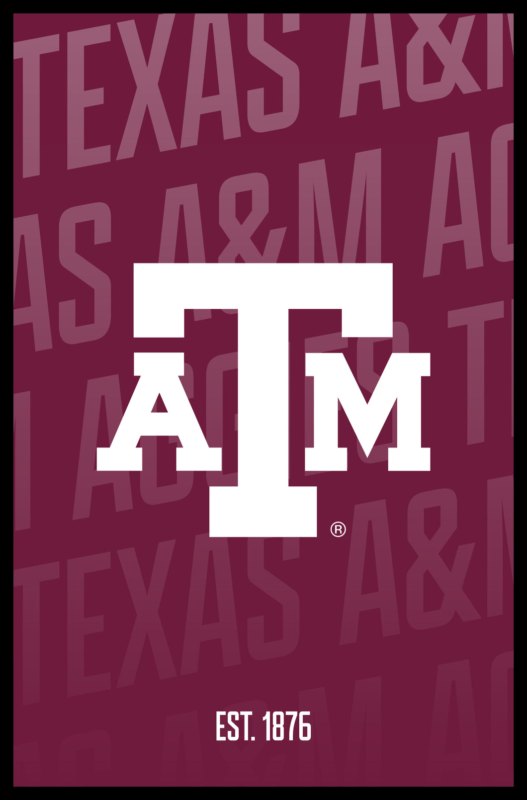 Texas A&M Aggies Vintage College Poster Officially Licensed Collegiate Product 8 x 10-Inches