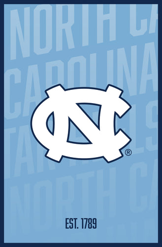 UNC Tar Heels Vintage College Poster Officially Licensed Collegiate Product 16 x 24-Inches