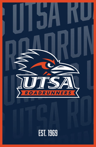 UTSA Road Runners Vintage College Poster Officially Licensed Collegiate Product 8 x 10-Inches