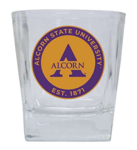 Alcorn State Braves 10 oz Whiskey Rocks Glass Circle Design Officially Licensed Collegiate Product