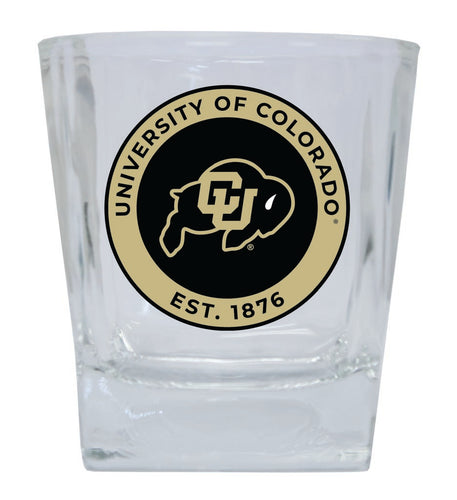 Colorado Buffaloes 10 oz Whiskey Rocks Glass Circle Design Officially Licensed Collegiate Product