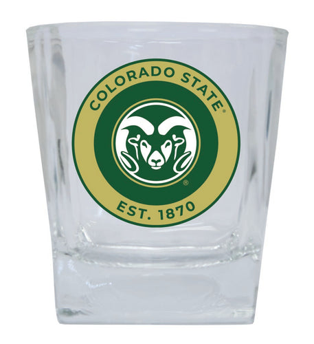 Colorado State Rams 10 oz Whiskey Rocks Glass Circle Design Officially Licensed Collegiate Product 