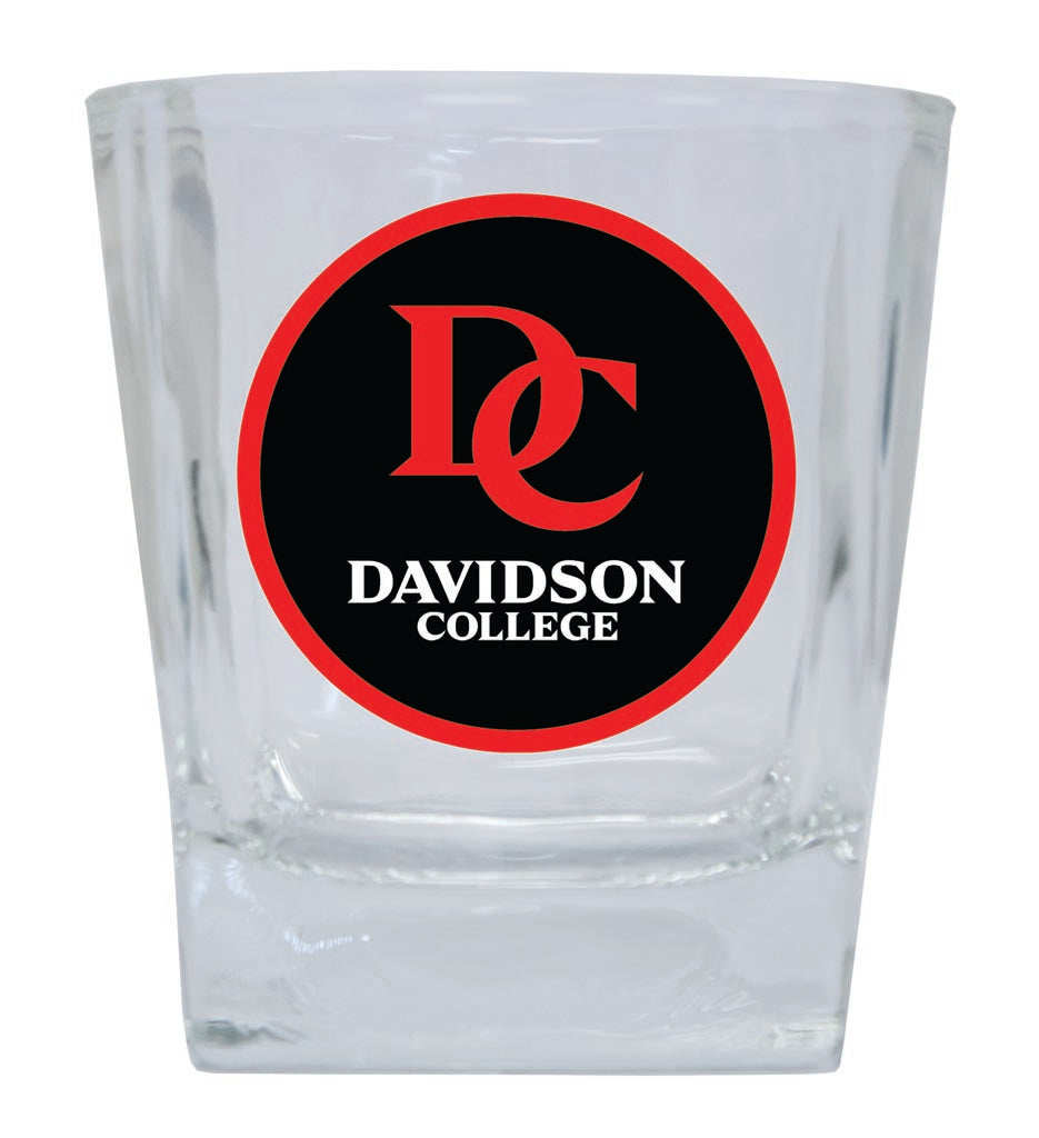 Davidson College 10 oz Whiskey Rocks Glass Circle Design Officially Licensed Collegiate Product