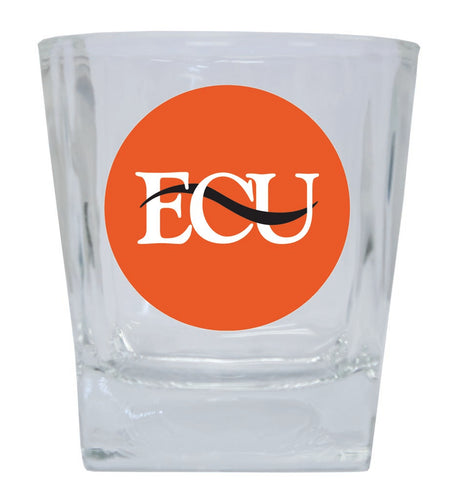 East Central University Tigers 10 oz Whiskey Rocks Glass Circle Design Officially Licensed Collegiate Product