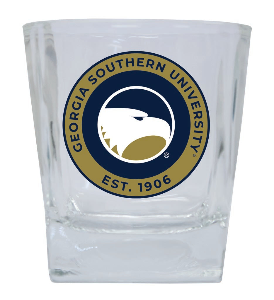 Georgia Southern Eagles 10 oz Whiskey Rocks Glass Circle Design Officially Licensed Collegiate Product