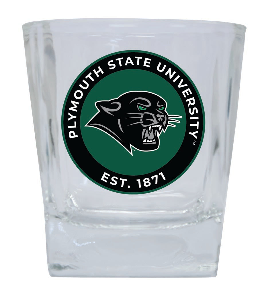 Plymouth State University 10 oz Whiskey Rocks Glass Circle Design Officially Licensed Collegiate Product