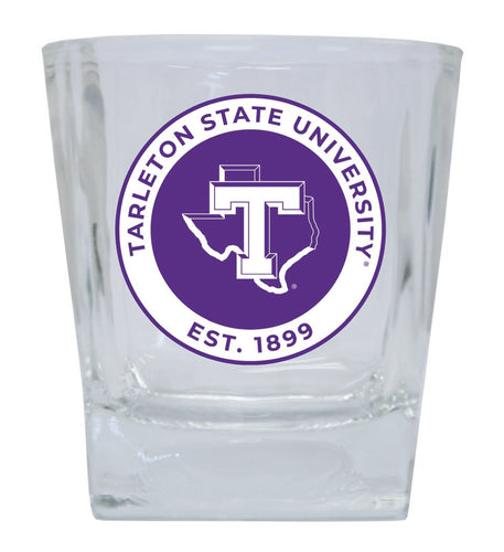 Tarleton State University 10 oz Whiskey Rocks Glass Circle Design Officially Licensed Collegiate Product