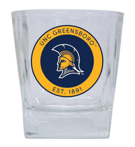 North Carolina Greensboro Spartans 10 oz Whiskey Rocks Glass Circle Design Officially Licensed Collegiate Product 