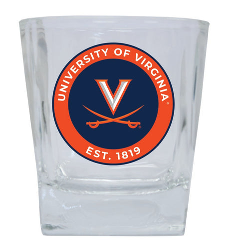 Virginia Cavaliers 10 oz Whiskey Rocks Glass Circle Design Officially Licensed Collegiate Product