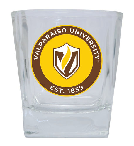 Valparaiso University 10 oz Whiskey Rocks Glass Circle Design Officially Licensed Collegiate Product