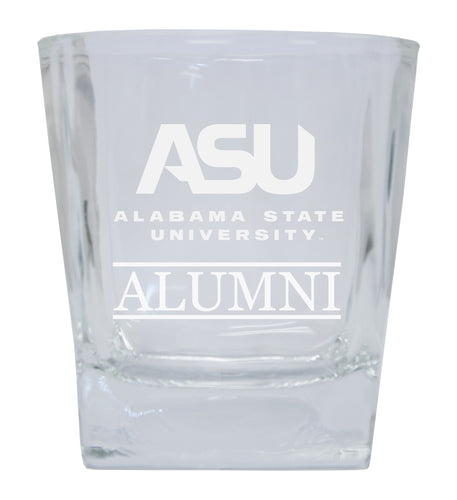 Alabama State University  Alumni Elegance 10oz Etched Glass Tumbler