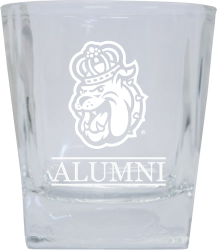 James Madison Dukes  Alumni Elegance 10oz Etched Glass Tumbler