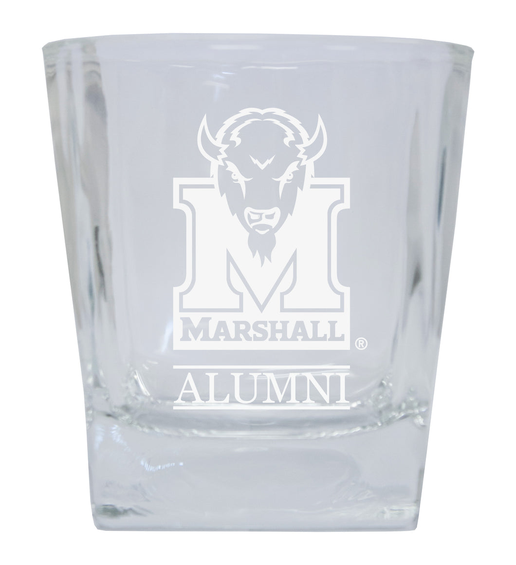 Marshall Thundering Herd  Alumni Elegance 10oz Etched Glass Tumbler