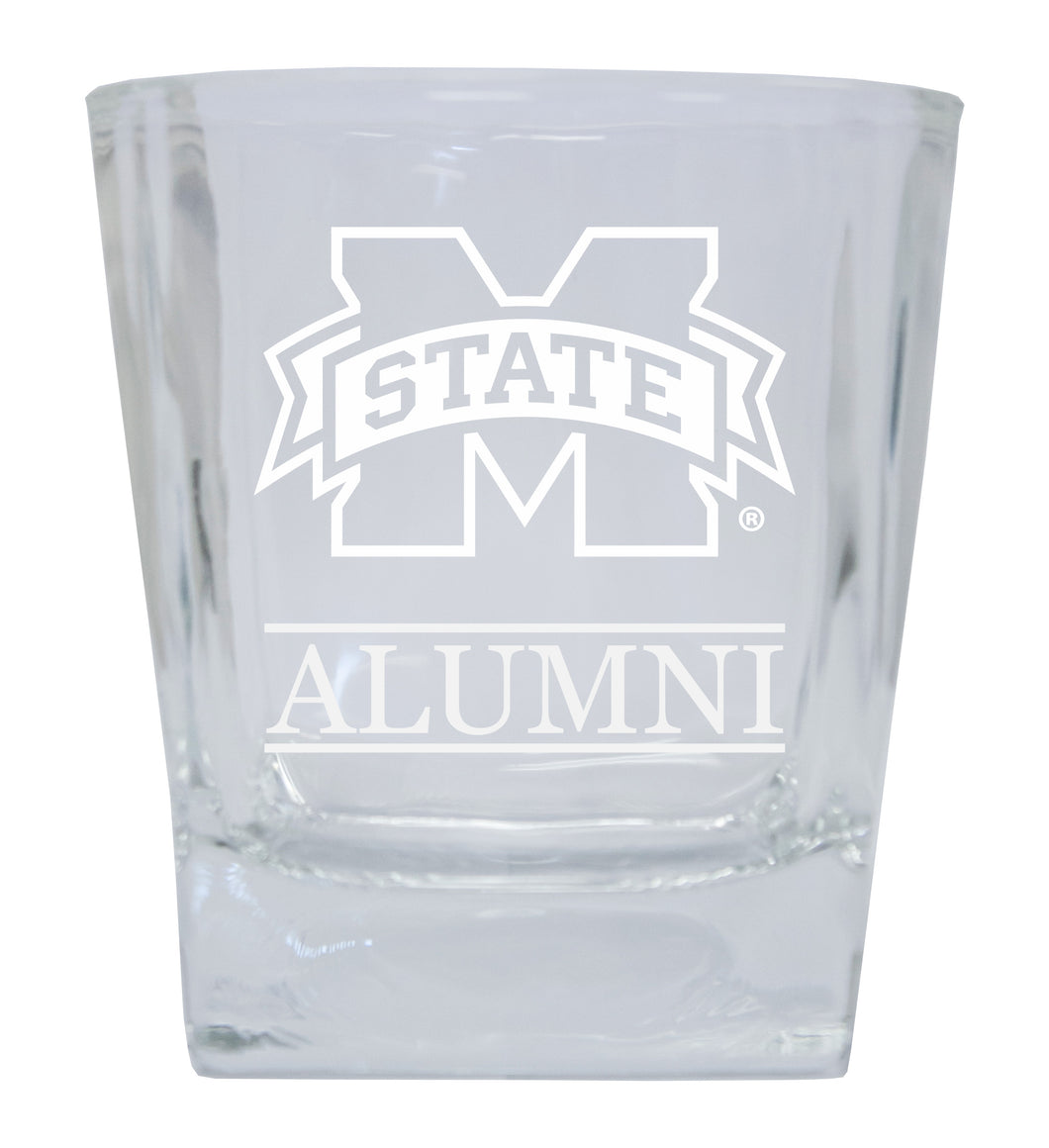 Mississippi State Bulldogs  Alumni Elegance 10oz Etched Glass Tumbler