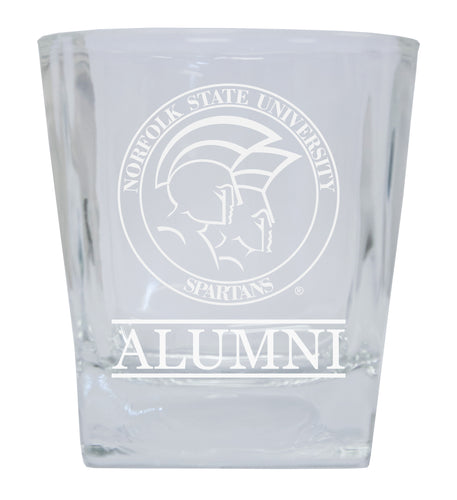 Norfolk State University  Alumni Elegance 10oz Etched Glass Tumbler