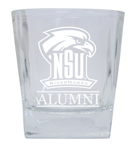 Northeastern State University Riverhawks  Alumni Elegance 10oz Etched Glass Tumbler