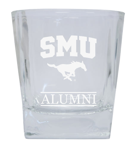 Southern Methodist University  Alumni Elegance 10oz Etched Glass Tumbler