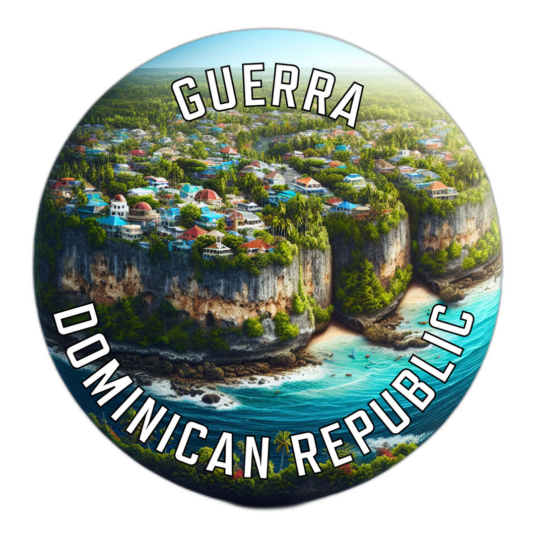 Guerra Dominican Republic Souvenir Die Cut Flat Magnet 2-Inch