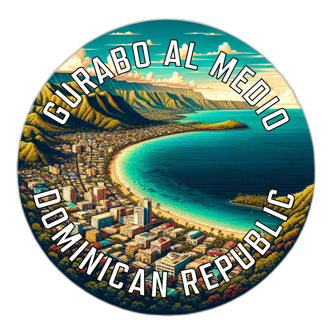 Gurabo al Medio Dominican Republic Souvenir Die Cut Flat Magnet 6-Inch