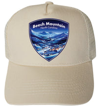 Load image into Gallery viewer, Beech Mountain North Carolina Design A Unisex Mesh Back Trucker Hat with Adjustable Snapback
