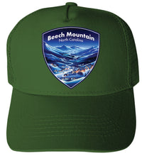 Load image into Gallery viewer, Beech Mountain North Carolina Design A Unisex Mesh Back Trucker Hat with Adjustable Snapback
