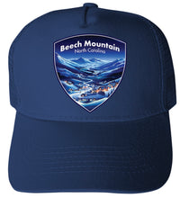 Load image into Gallery viewer, Beech Mountain North Carolina Design A Navy Unisex Mesh Back Trucker Hat with Adjustable Snapback 2-Pack
